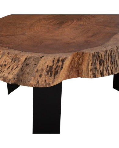 ΤΡΑΠΕΖΙ ΣΑΛΟΝΙΟΥ BRIGGS ΜΕ ΞΥΛΟ ΑΚΑΚΙΑΣ HM8776.11 80-87x50-83x40Yεκ.