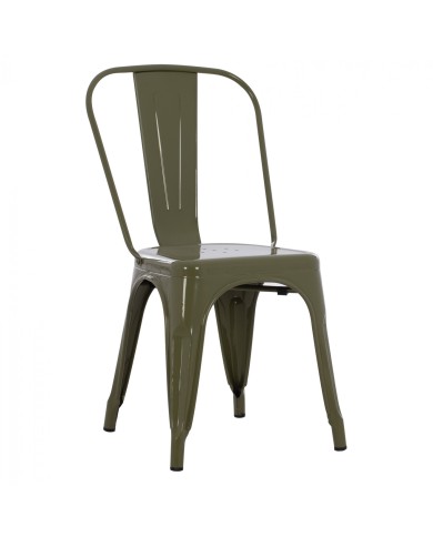 ΚΑΡΕΚΛΑ ΜΕΤΑΛΛΙΚΗ MELITA ΣΕ DARK OLIVE GREEN 43x50x82 εκ. HM8641.03