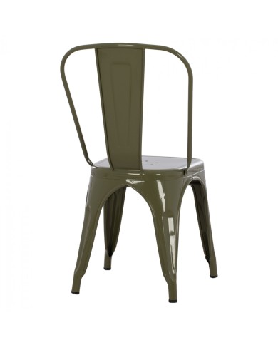 ΚΑΡΕΚΛΑ ΜΕΤΑΛΛΙΚΗ MELITA ΣΕ DARK OLIVE GREEN 43x50x82 εκ. HM8641.03