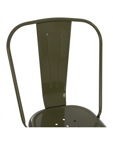 ΚΑΡΕΚΛΑ ΜΕΤΑΛΛΙΚΗ MELITA ΣΕ DARK OLIVE GREEN 43x50x82 εκ. HM8641.03
