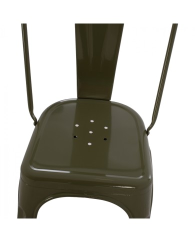 ΚΑΡΕΚΛΑ ΜΕΤΑΛΛΙΚΗ MELITA ΣΕ DARK OLIVE GREEN 43x50x82 εκ. HM8641.03