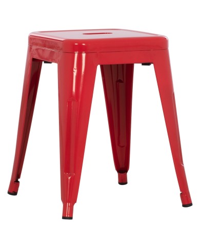 ΣΚΑΜΠΩ ΜΕΤΑΛΛΙΚΟ HM0096.14 MELITA ΣΕ ΚΟΚΚΙΝΟ 39x39x46 εκ.