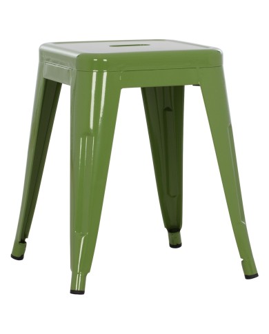 ΣΚΑΜΠΩ ΜΕΤΑΛΛΙΚΟ HM0096.23 MELITA ΣΕ LIGHT OLIVE GREEN 39x39x46 εκ.