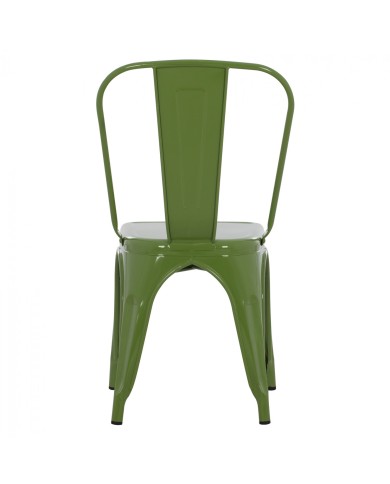 ΚΑΡΕΚΛΑ ΜΕΤΑΛΛΙΚΗ MELITA ΣΕ LIGHT OLIVE GREEN 43x50x82 εκ. HM8641.13