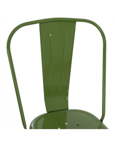 ΚΑΡΕΚΛΑ ΜΕΤΑΛΛΙΚΗ MELITA ΣΕ LIGHT OLIVE GREEN 43x50x82 εκ. HM8641.13