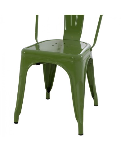 ΚΑΡΕΚΛΑ ΜΕΤΑΛΛΙΚΗ MELITA ΣΕ LIGHT OLIVE GREEN 43x50x82 εκ. HM8641.13