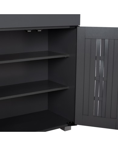 ΠΑΠΟΥΤΣΟΘΗΚΗ-ΝΤΟΥΛΑΠΙ IANTHA ΞΥΛΙΝΗ ΓΚΡΙ HM2231.10 60X33X84εκ.