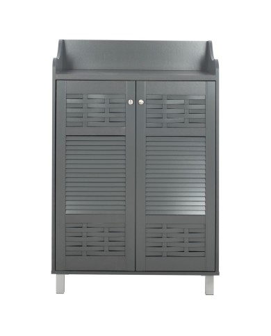 ΠΑΠΟΥΤΣΟΘΗΚΗ-ΝΤΟΥΛΑΠΙ KAILENA ΞΥΛΙΝΗ HM2230.10 ΓΚΡΙ 77x40x121,5 εκ.