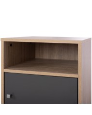 ΚΟΜΟΔΙΝΟ ΜΕΛΑΜΙΝΗΣ MALORY SONAMA-ΓΚΡΙ 40x40x50Yεκ.HM2205.04