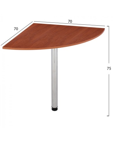ΕΠΕΚΤΑΣΗ ΓΡΑΦΕΙΟΥ DEVON ΤΡΙΓΩΝΙΚΗ APPLE WOOD HM2448.04 70x70x75 εκ.