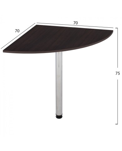 ΕΠΕΚΤΑΣΗ ΓΡΑΦΕΙΟΥ DEVON ΤΡΙΓΩΝΙΚΗ OAK ΒΕΓΓΕ HM2448.02 70x70x75 εκ.
