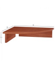 ΒΑΣΗ ΟΘΟΝΗΣ DEVON ΓΡΑΦΕΙΟΥ ΤΡΙΓΩΝΗ APPLE WOOD HM2451.04 50x50x11.6Υεκ.
