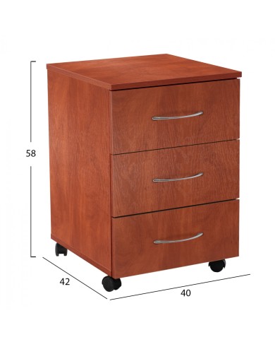 ΣΥΡΤΑΡΙΕΡΑ DEVON ΓΡΑΦΕΙΟΥ APPLE WOOD HM2452.04 40Χ42Χ58Υεκ.