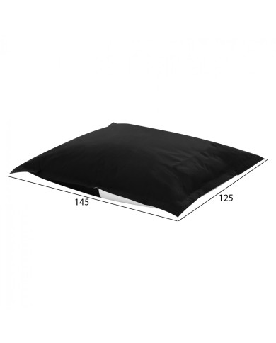 ΠΟΥΦ BLOOM ΜΑΞΙΛΑΡΑ ΘΑΛΑΣΣΗΣ HM5113.14 ΜΑΥΡΟ ΜΕ UV PROTECTION 125x145 εκ.