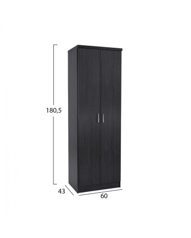 ΠΑΠΟΥΤΣΟΘΗΚΗ ΞΥΛΙΝΗ DAYANNA ΜΕ 6 ΡΑΦΙΑ 60X43X180.5εκ. ZEBRANO HM2379.01