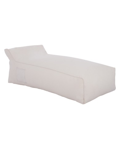 ΠΟΥΦ ΞΑΠΛΩΣΤΡΑ WADELIN HM5774.11 ΜΕ TEXTILINE ΛΕΥΚΟ 190x80x40-60Υ εκ.