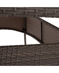ΤΡΑΠΕΖΙ ΜΕΤΑΛΛΙΚΟ MINSK RATTAN ΓΚΡΙ HM5507.01 150x90x75Υ εκ.