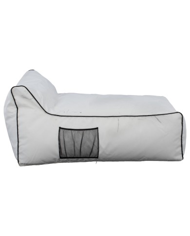 ΠΟΥΦ ZAFER HM5772.01 ΜΕ TEXTILINE ΛΕΥΚΟ ΚΑΙ ΜΑΥΡΟ ΡΕΛΙ 88x128x40-60Υ εκ. Β ΔΙΑΛΟΓΗΣ