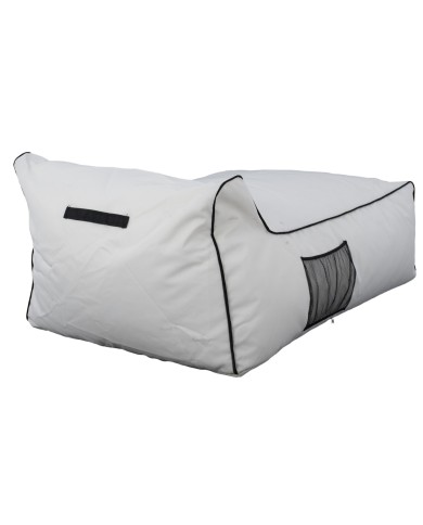 ΠΟΥΦ ZAFER HM5772.01 ΜΕ TEXTILINE ΛΕΥΚΟ ΚΑΙ ΜΑΥΡΟ ΡΕΛΙ 88x128x40-60Υ εκ. Β ΔΙΑΛΟΓΗΣ