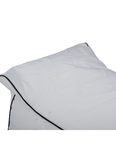 ΠΟΥΦ ZAFER HM5772.01 ΜΕ TEXTILINE ΛΕΥΚΟ ΚΑΙ ΜΑΥΡΟ ΡΕΛΙ 88x128x40-60Υ εκ. Β ΔΙΑΛΟΓΗΣ