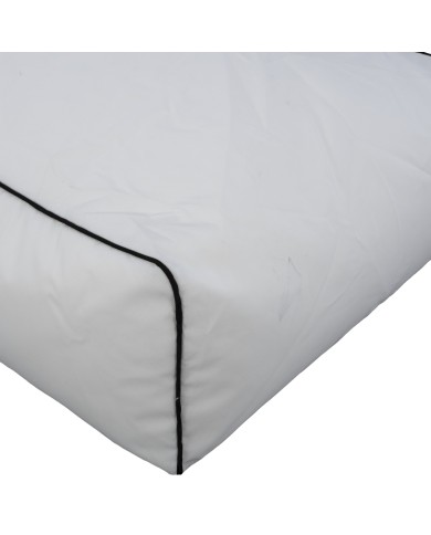 ΠΟΥΦ ZAFER HM5772.01 ΜΕ TEXTILINE ΛΕΥΚΟ ΚΑΙ ΜΑΥΡΟ ΡΕΛΙ 88x128x40-60Υ εκ. Β ΔΙΑΛΟΓΗΣ