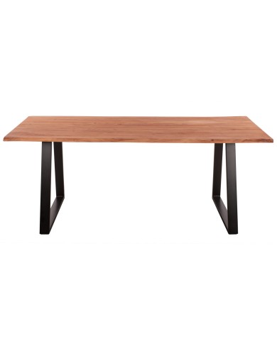 ΤΡΑΠΕΖΙ ΤΡΑΠΕΖΑΡΙΑΣ SOFIA SLIM HM8501.11 ΑΠΟ ΜΑΣΙΦ ΞΥΛΟ ΑΚΑΚΙΑΣ 200x100x77Υ εκ.
