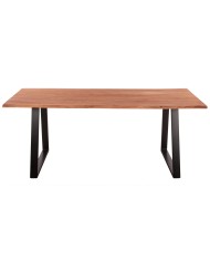 ΤΡΑΠΕΖΙ ΤΡΑΠΕΖΑΡΙΑΣ SOFIA SLIM HM8501.11 ΑΠΟ ΜΑΣΙΦ ΞΥΛΟ ΑΚΑΚΙΑΣ 200x100x77Υ εκ.