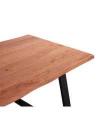 ΤΡΑΠΕΖΙ ΤΡΑΠΕΖΑΡΙΑΣ SOFIA SLIM HM8501.11 ΑΠΟ ΜΑΣΙΦ ΞΥΛΟ ΑΚΑΚΙΑΣ 200x100x77Υ εκ.