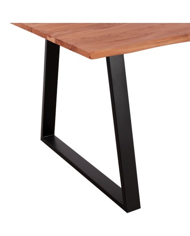 ΤΡΑΠΕΖΙ ΤΡΑΠΕΖΑΡΙΑΣ SOFIA SLIM HM8501.11 ΑΠΟ ΜΑΣΙΦ ΞΥΛΟ ΑΚΑΚΙΑΣ 200x100x77Υ εκ.