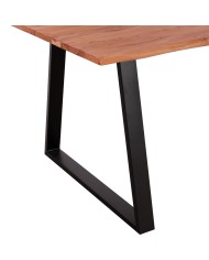 ΤΡΑΠΕΖΙ ΤΡΑΠΕΖΑΡΙΑΣ SOFIA SLIM HM8501.11 ΑΠΟ ΜΑΣΙΦ ΞΥΛΟ ΑΚΑΚΙΑΣ 200x100x77Υ εκ.