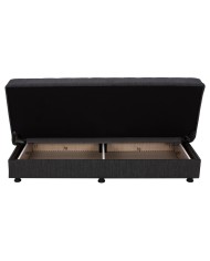 ΚΑΝΑΠΕΣ ΚΡΕΒΑΤΙ ΤΡΙΘΕΣΙΟΣ ΓΚΡΙ HM3239.03 180x72x77 εκ.