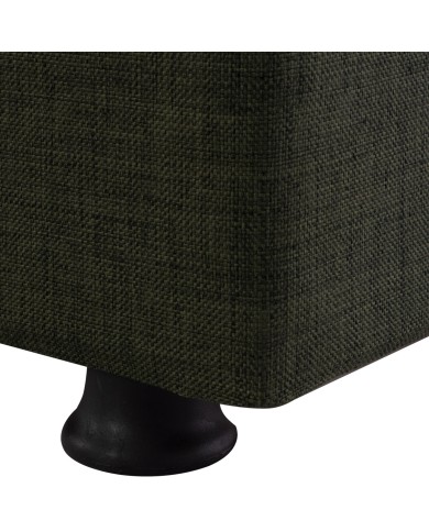ΚΑΝΑΠΕΣ ΚΡΕΒΑΤΙ ANDRI ΤΡΙΘΕΣΙΟΣ DARK OLIVE HM3239.05 180x72x77 εκ.