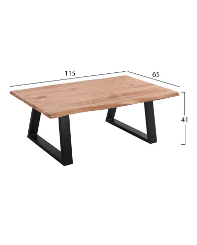 ΤΡΑΠΕΖΙ ΣΑΛΟΝΙΟΥ SOFIA SLIM HM8502.11 ΜΑΣΙΦ ΞΥΛΟ ΑΚΑΚΙΑΣ 115Χ65Χ41Υεκ.