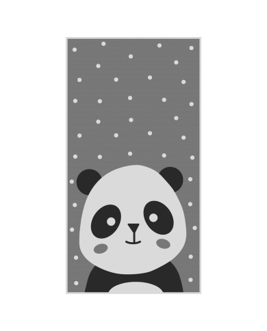 ΠΑΙΔΙΚΟ ΧΑΛΙ ΜΕ ΚΡΟΣΙΑ HM7678.14 PANDA ΓΚΡΙ 80Χ150 εκ.