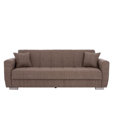 ΚΑΝΑΠΕΣ ΚΡΕΒΑΤΙ POLYA ΤΡΙΘΕΣΙΟΣ ΚΑΦΕ HM3240.02 215x80x77 εκ.