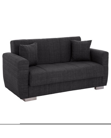 ΚΑΝΑΠΕΣ ΚΡΕΒΑΤΙ POLYA ΔΙΘΕΣΙΟΣ ΓΚΡΙ HM3241.03 150x84x88 εκ.