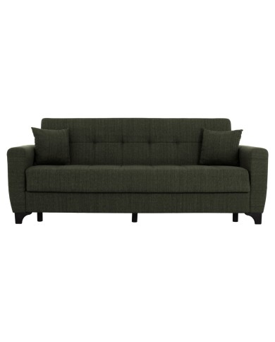 ΚΑΝΑΠΕΣ ΚΡΕΒΑΤΙ HEMA TΡΙΘΕΣΙΟΣ ΨΗΛΗ ΠΛΑΤΗ DARK OLIVE HM3242.05 215x84x88Υεκ.