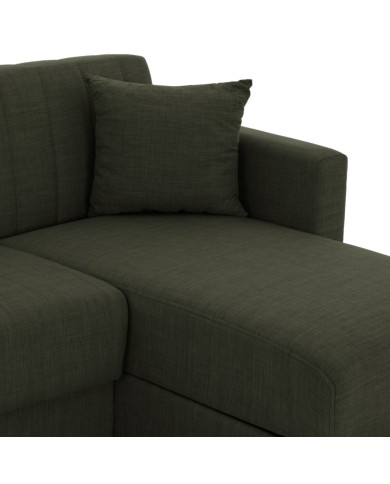 ΚΑΝΑΠΕΣ ΚΡΕΒΑΤΙ GHUFRAN ΓΩΝΙΑ ΑΝΑΣΤΡΕΨΙΜΗ DARK OLIVE HM3244.05 200x133x77Yεκ.