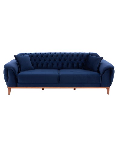 ΚΑΝΑΠΕΣ ΚΡΕΒΑΤΙ BENNINGTON ΤΡΙΘΕΣΙΟΣ ΜΠΛΕ HM3249.18 240x95x80 εκ.