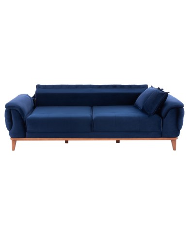 ΚΑΝΑΠΕΣ ΚΡΕΒΑΤΙ BENNINGTON ΤΡΙΘΕΣΙΟΣ ΜΠΛΕ HM3249.18 240x95x80 εκ.