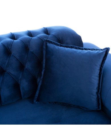 ΚΑΝΑΠΕΣ ΚΡΕΒΑΤΙ BENNINGTON ΤΡΙΘΕΣΙΟΣ ΜΠΛΕ HM3249.18 240x95x80 εκ.