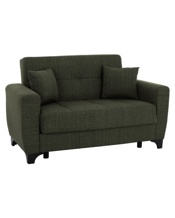 ΚΑΝΑΠΕΣ ΚΡΕΒΑΤΙ HEMA ΔΙΘΕΣΙΟΣ ΨΗΛΗ ΠΛΑΤΗ DARK OLIVE HM3243.05 160x84x88 εκ.