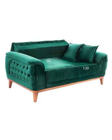 ΚΑΝΑΠΕΣ ΚΡΕΒΑΤΙ BENNINGTON 2ΘΕΣΙΟΣ ΚΥΠΑΡΙΣΣΙ HM3250.13 180x95x80 εκ.