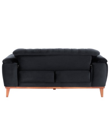 ΚΑΝΑΠΕΣ ΚΡΕΒΑΤΙ BENNINGTON 2ΘΕΣΙΟΣ ΜΑΥΡΟΣ HM3250.01 180x95x80 εκ.