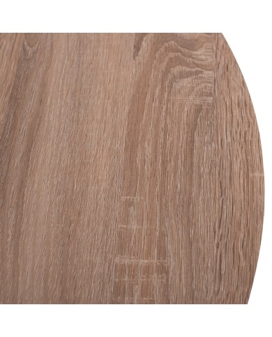 ΤΡΑΠΕΖΙ ADELAIDE ΜΕ ΜDF ΕΠΙΦΑΝΕΙΑ SONAMA & ΜΕΤΑΛΛΙΚΑ ΠΟΔΙΑ HM8743.01 Φ80Χ75 εκ.