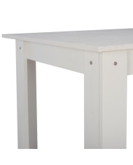 ΤΡΑΠΕΖΙ ΚΟΥΖΙΝΑΣ KELVIN 140x80x77Υεκ. ΛΕΥΚΟ HM2429.03