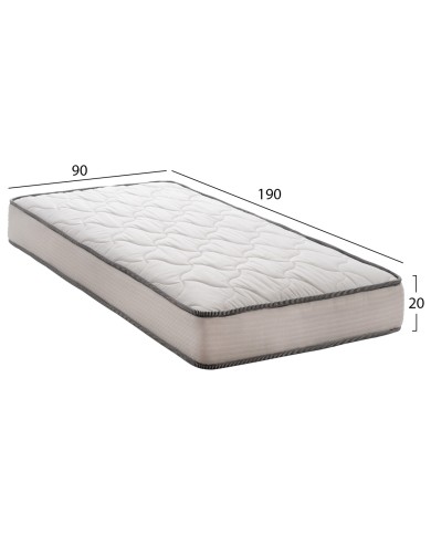ΣΤΡΩΜΑ DREAMTOPIA ΣΕΙΡΑ ATLAS HM654.90 BONNELL SPRING 90x190 εκ.