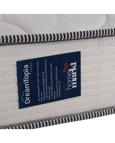 ΣΤΡΩΜΑ DREAMTOPIA ΣΕΙΡΑ ATLAS HM654.90 BONNELL SPRING 90x190 εκ.