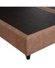 ΚΡΕΒΑΤΙ ALBA ΚΑΦΕ τ.NUBUCK HM636.21 ΓΙΑ ΣΤΡΩΜΑ 150x200 εκ.