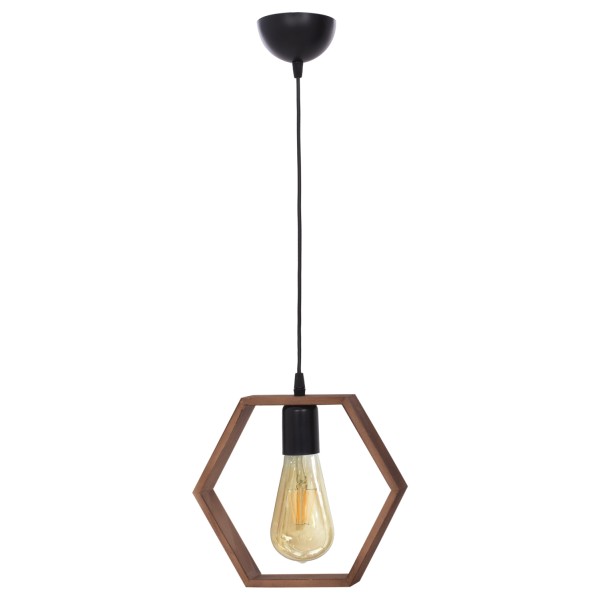 ΦΩΤΙΣΤΙΚΟ ΟΡΟΦΗΣ ΜΕ ΕΞΑΠΛΕΥΡΟ ΞΥΛΙΝΟ ΚΑΠΕΛΟ HM7696.01